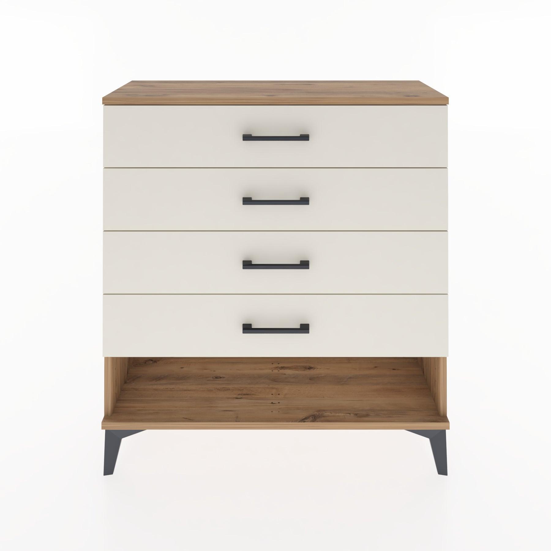 Woodntry Modular Dresser Pine 88x30x84 cm with Drawers and Shelves CR2-3