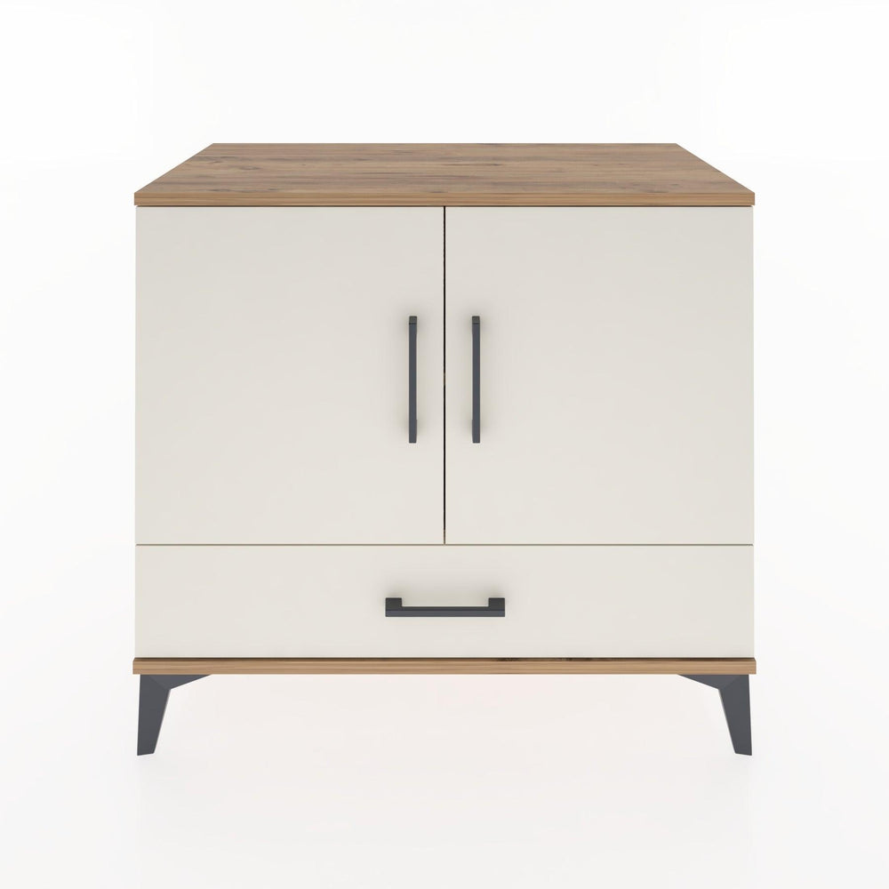 Woodntry Modüler Şifonyer Çam 88x44x68 cm Kapaklı ve Çekmeceli KC2-3