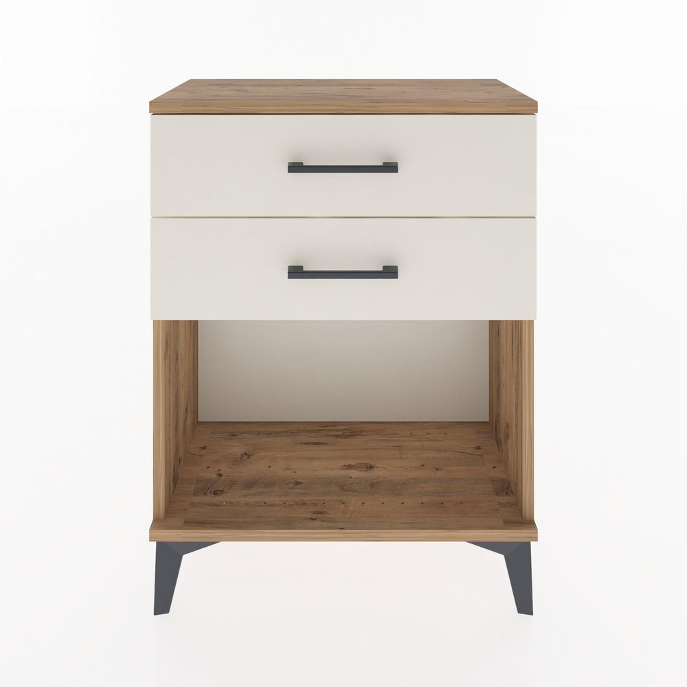 Woodntry Modüler Komodin Çam 60x30x68 cm Çekmeceli ve Raflı CR2-3