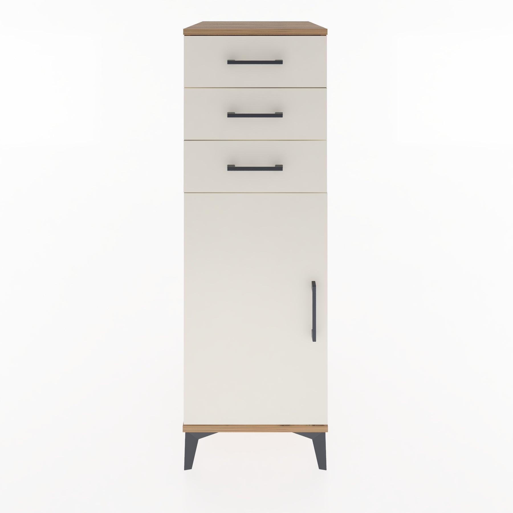 Woodntry Modular Cabinet Pine 44x30x122 cm with Doors and Drawers KC52-3