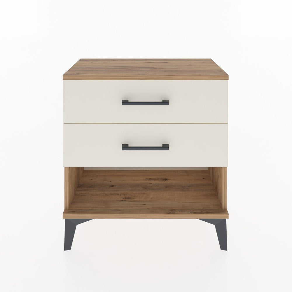 Woodntry Modular Nightstand Pine 60x30x52 cm with Drawers and Shelves CR2-3