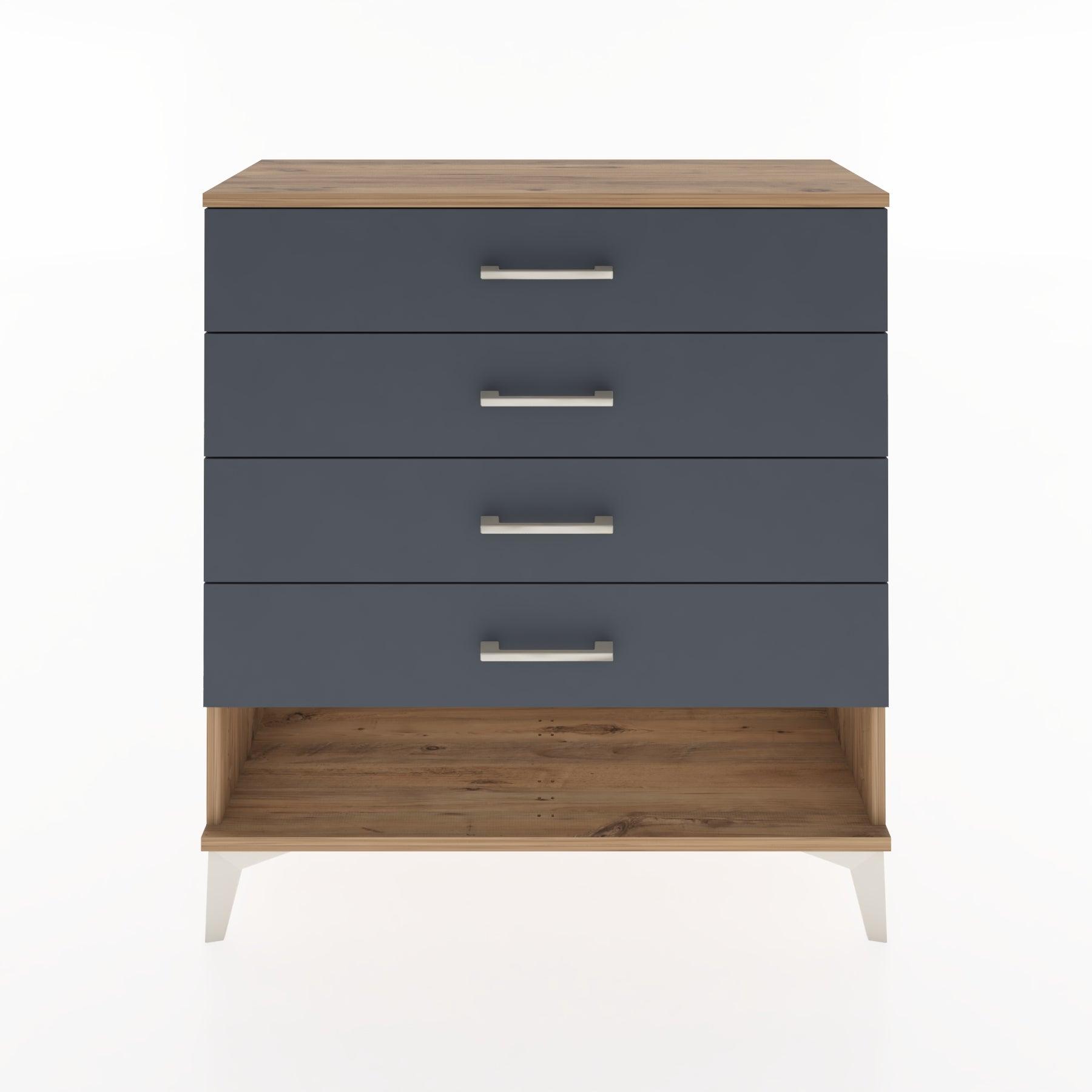 Woodntry Modular Dresser Pine 88x30x84 cm with Drawers and Shelves CR2-3