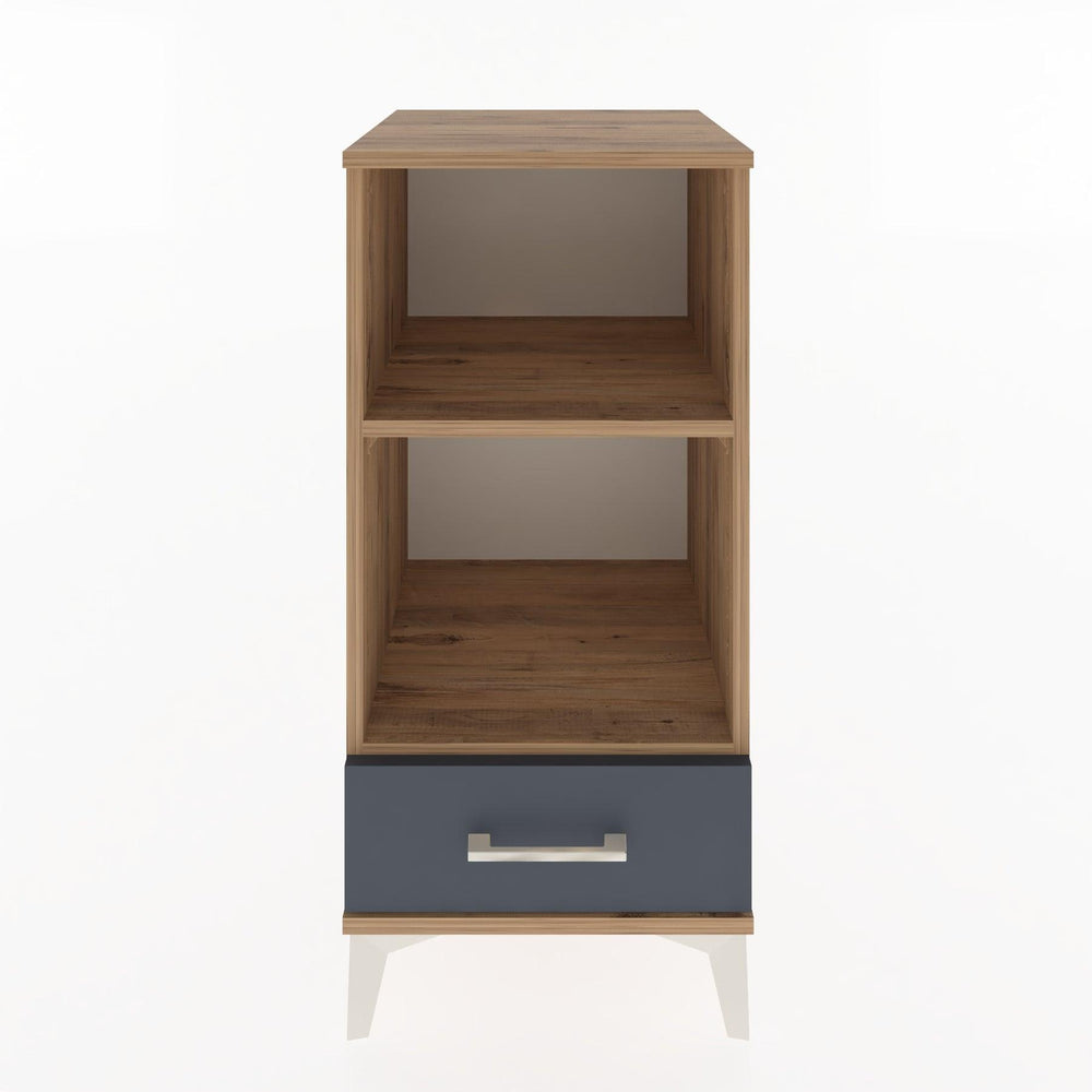 Woodntry Modular Nightstand Pine 44x44x84 cm with Drawers and Shelves CR24-3