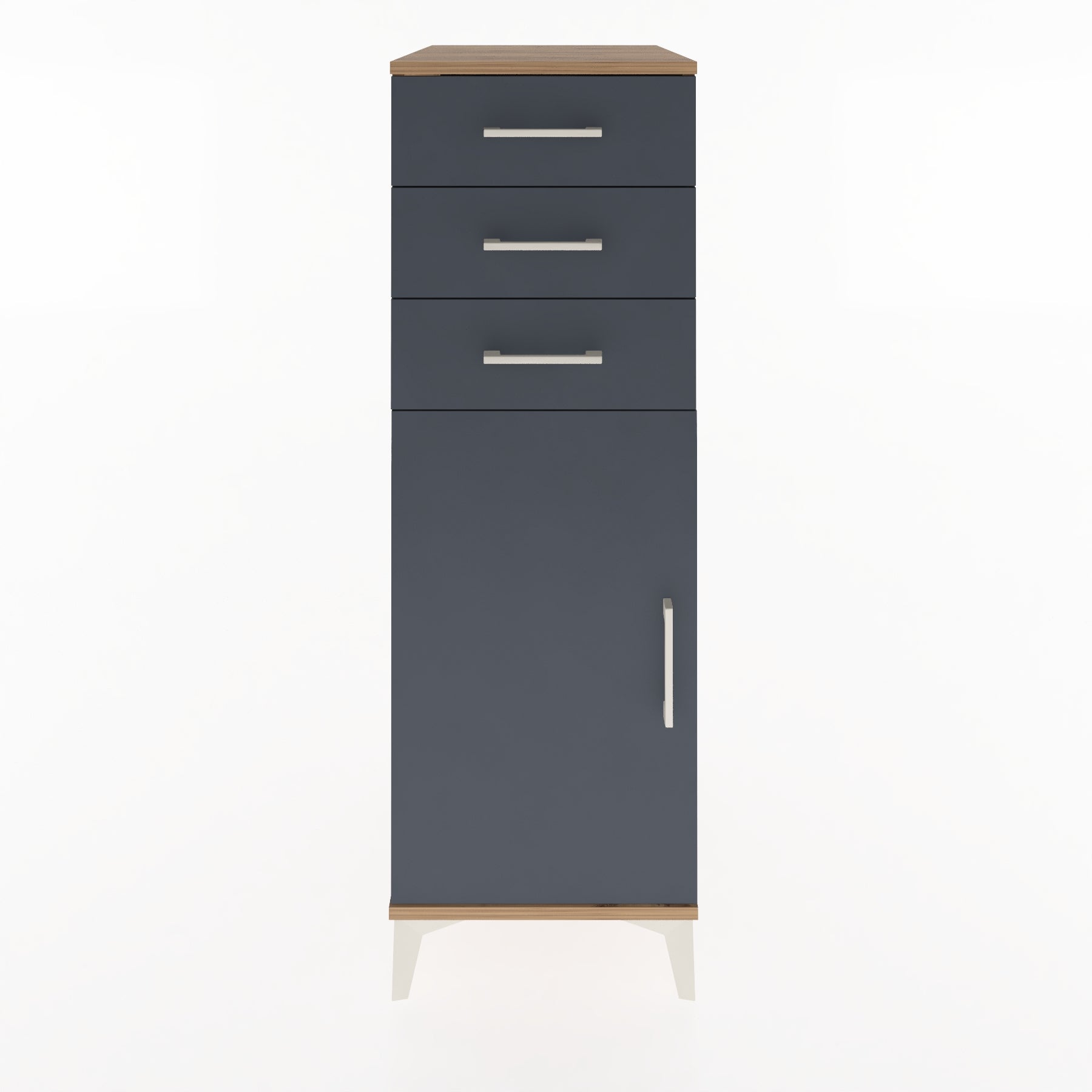 Woodntry Modular Cabinet Pine 44x59x122 cm with Doors and Drawers KC52-3