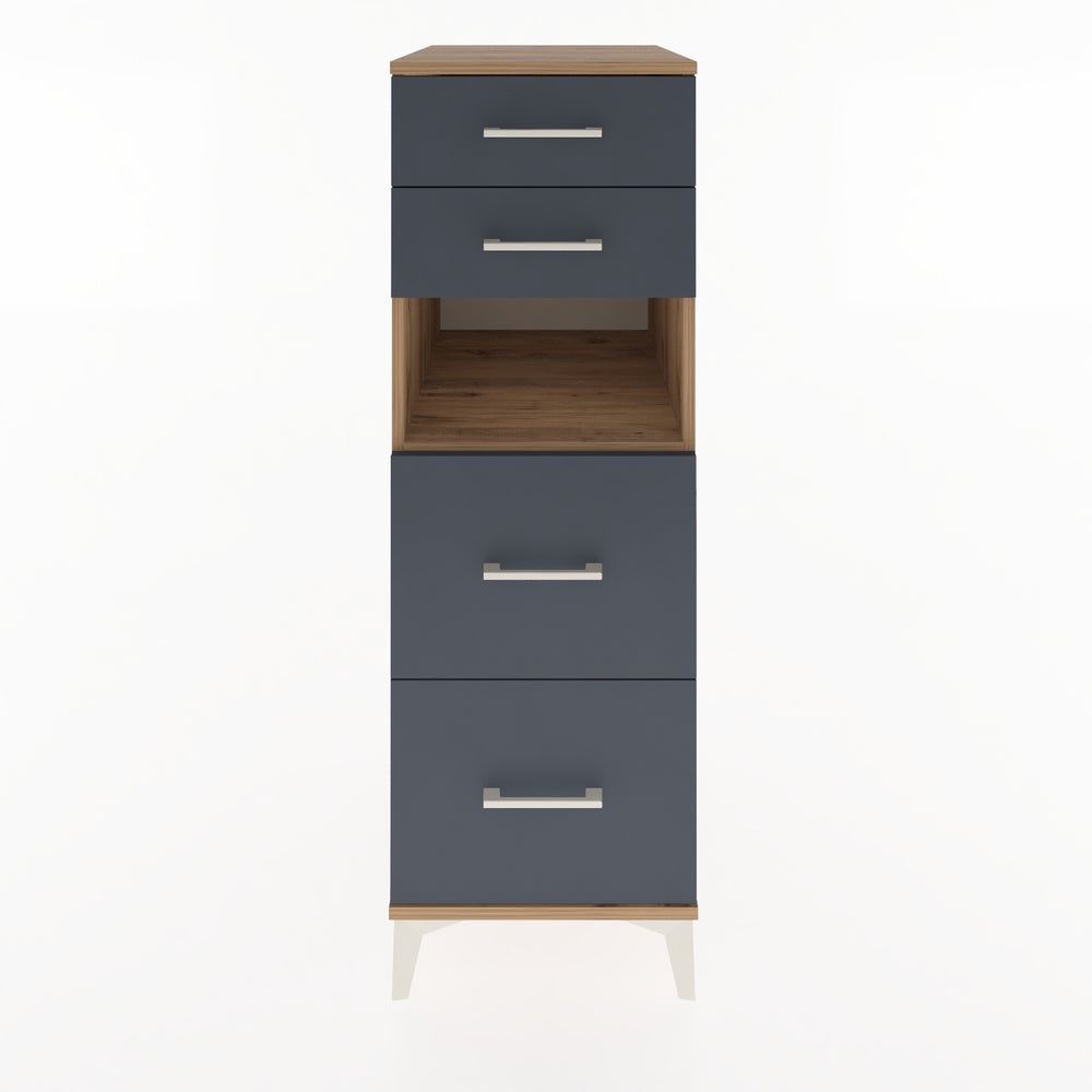 Woodntry Modular Cabinet Pine 44x59x122 cm with Drawers and Shelves CR102-3