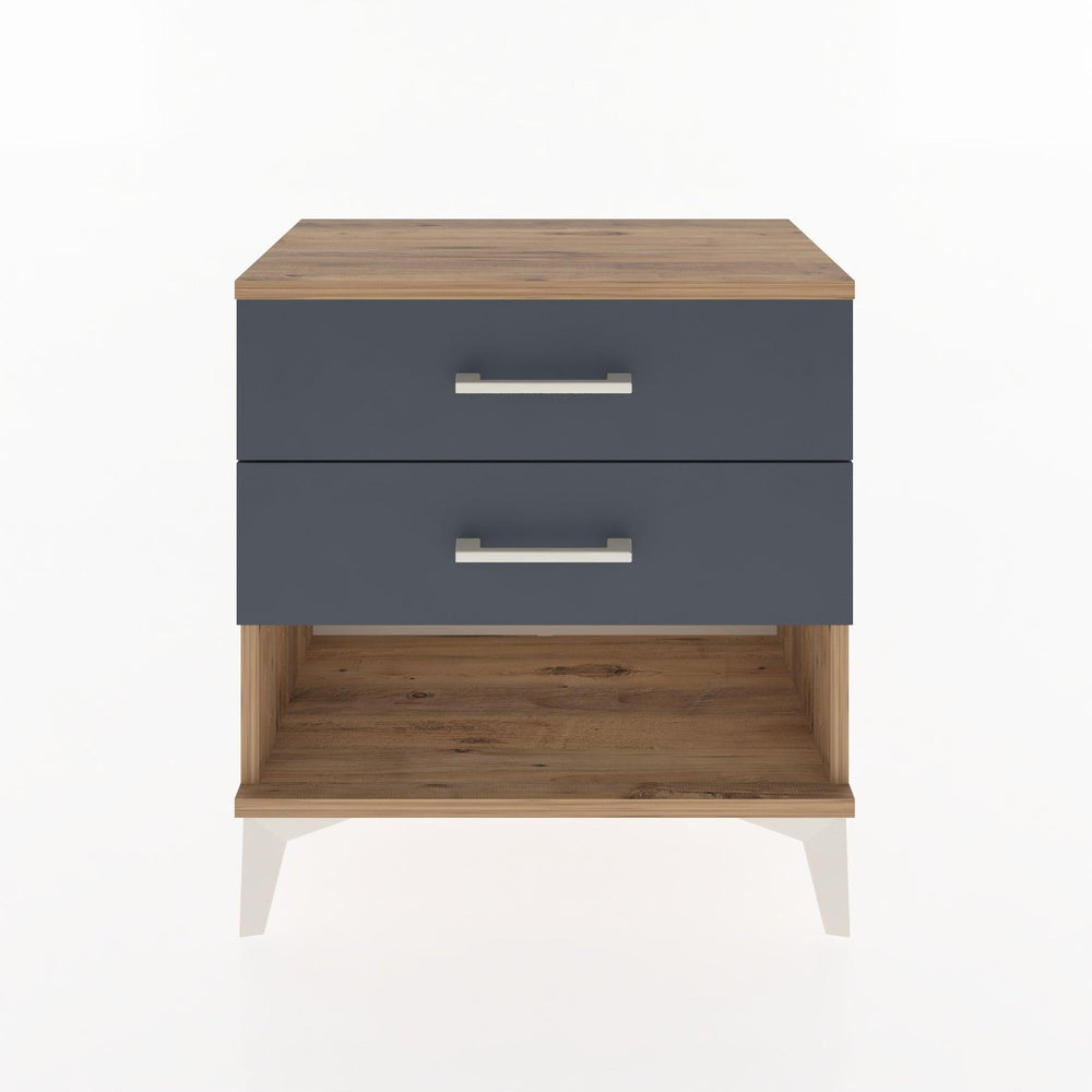 Woodntry Modular Nightstand Pine 60x30x52 cm with Drawers and Shelves CR2-3