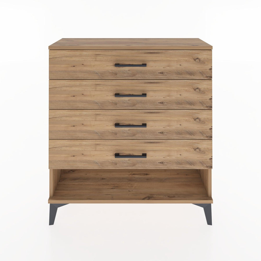 Woodntry Modular Dresser Pine 88x30x84 cm with Drawers and Shelves CR2-3