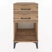 Woodntry Modular Nightstand Pine 44x44x68 cm with Drawers and Shelves CR2-3