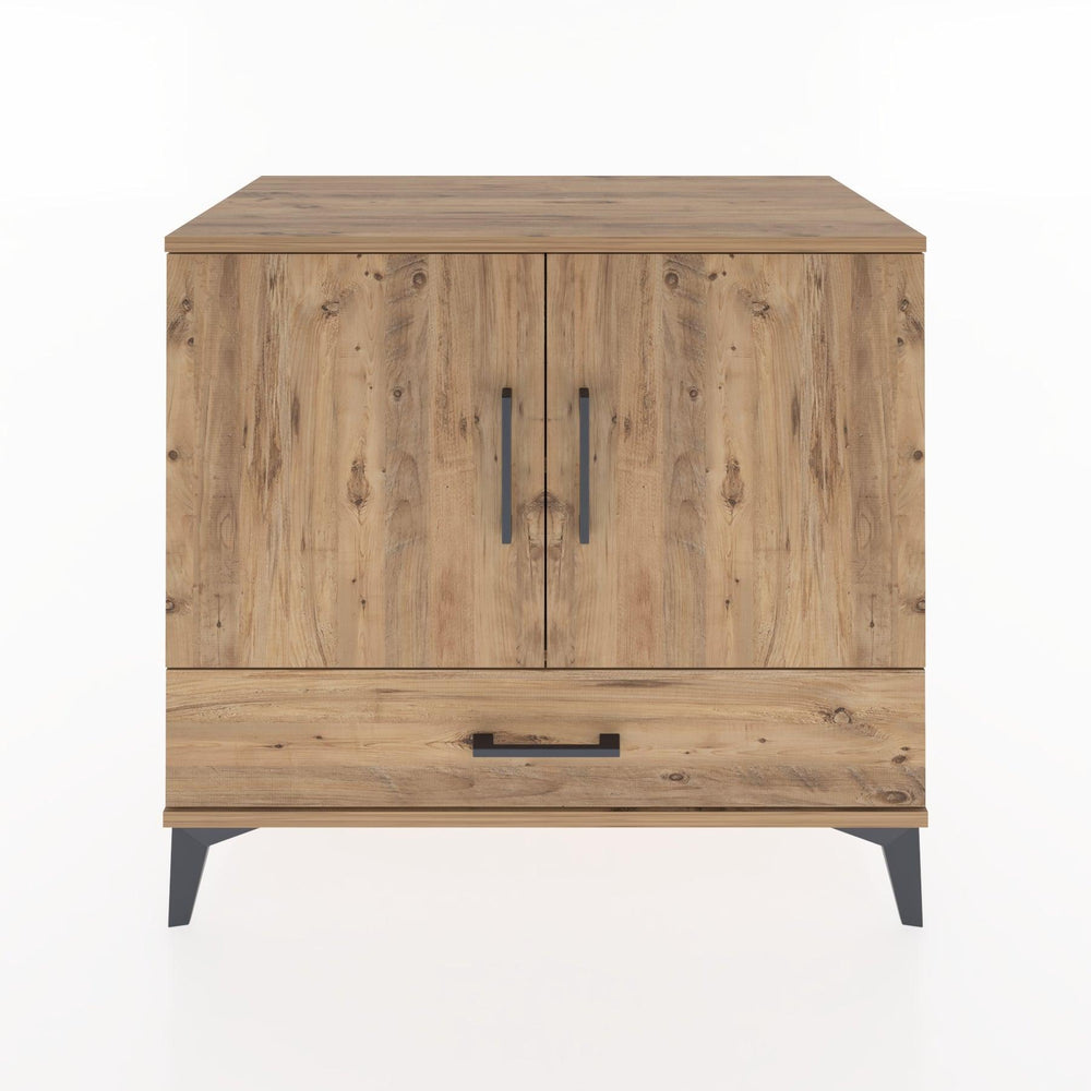 Woodntry Modüler Şifonyer Çam 88x44x68 cm Kapaklı ve Çekmeceli KC2-3