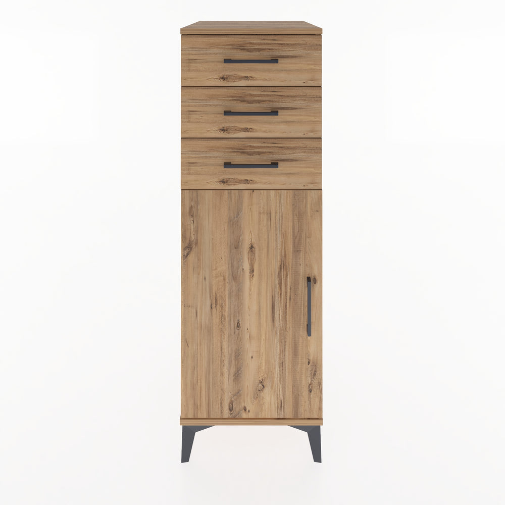 Woodntry Modular Cabinet Pine 44x59x122 cm with Doors and Drawers KC52-3