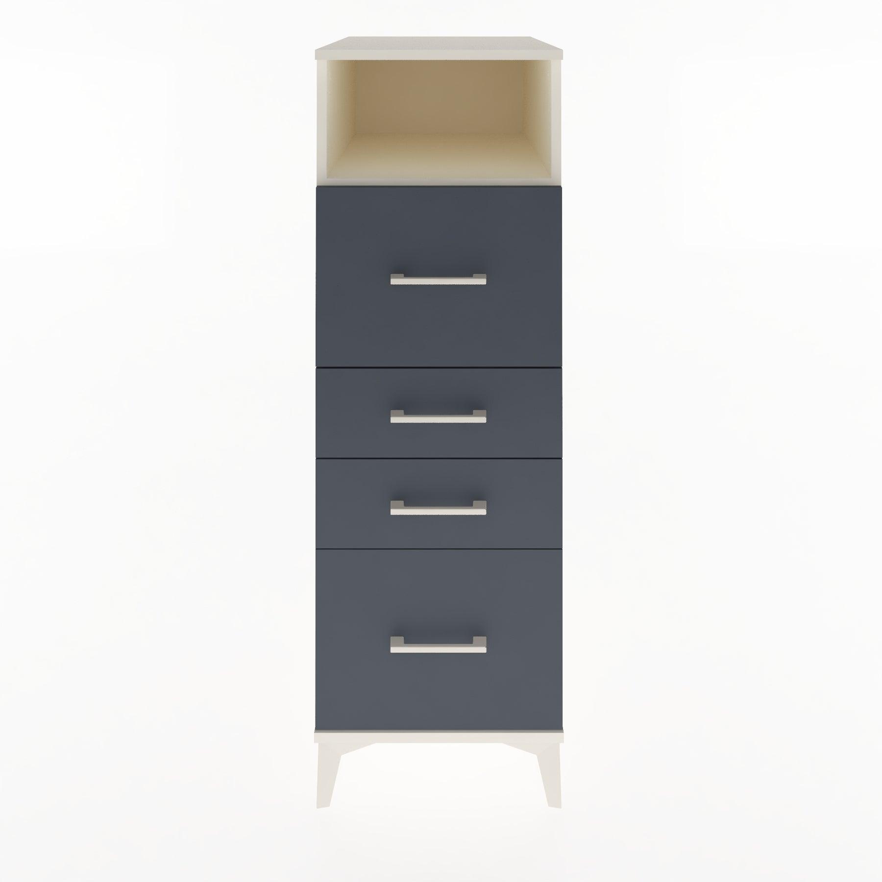 Woodntry Modular Cabinet Moonstone 44x30x122 cm with Drawers and Shelves CR103-1