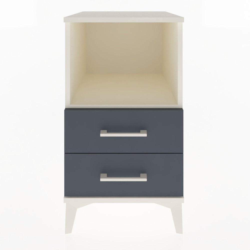 Woodntry Modular Nightstand Moonstone 44x44x68 cm with Drawer and Shelf CR3-1