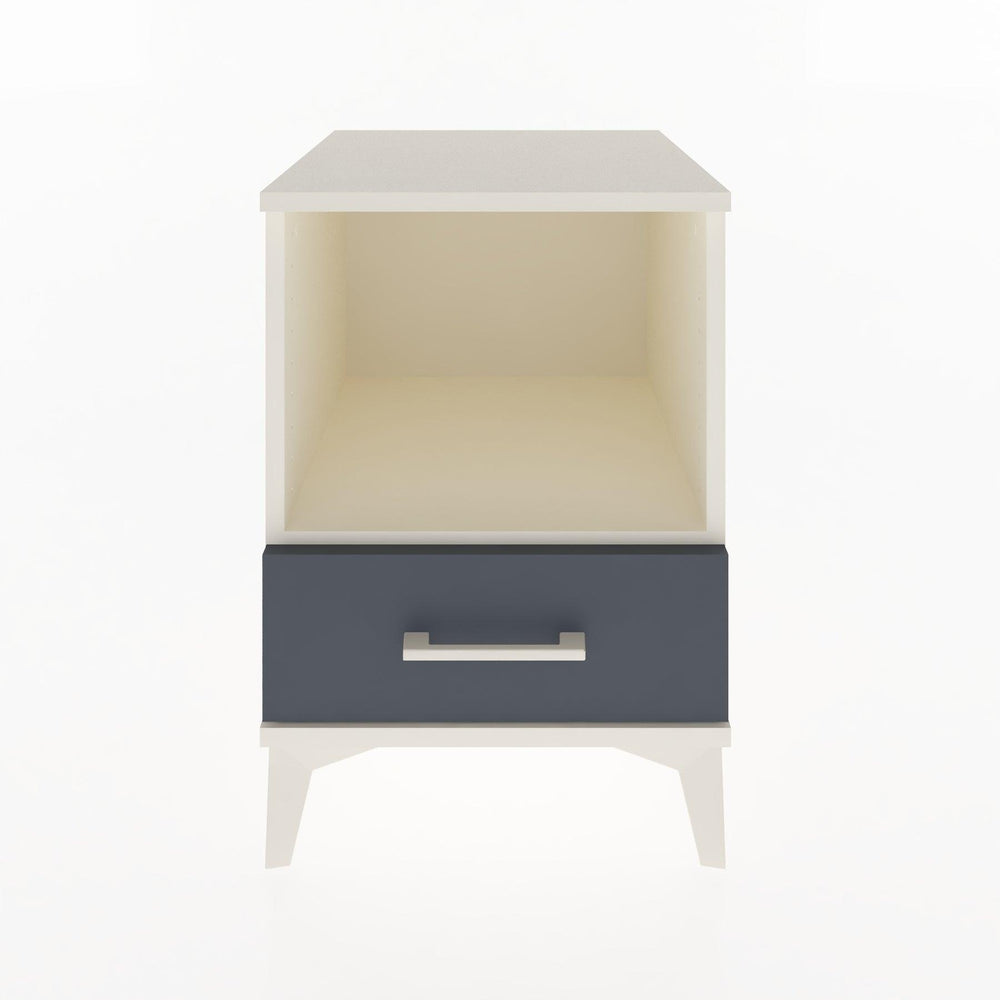 Woodntry Modular Nightstand Moonstone 44x44x52 cm with Drawer and Shelf CR3-1