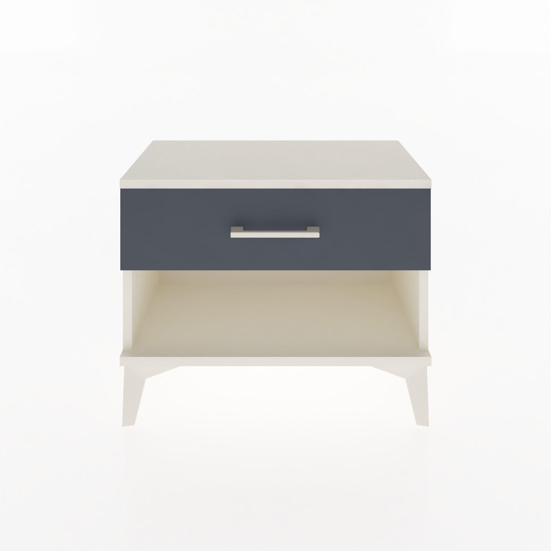 Woodntry Modular Nightstand Moonstone 60x30x36 cm with Drawer and Shelf CR3-1