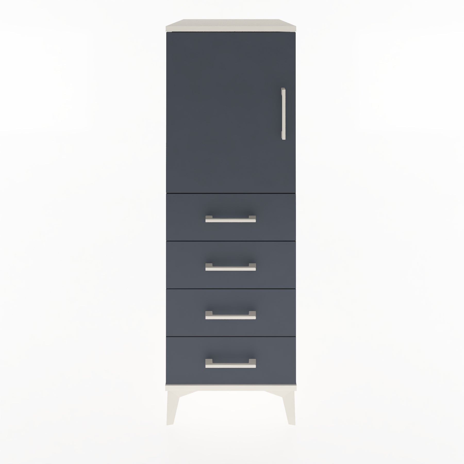 Woodntry Modular Cabinet Moonstone 44x59x122 cm with Doors and Drawers KC53-1