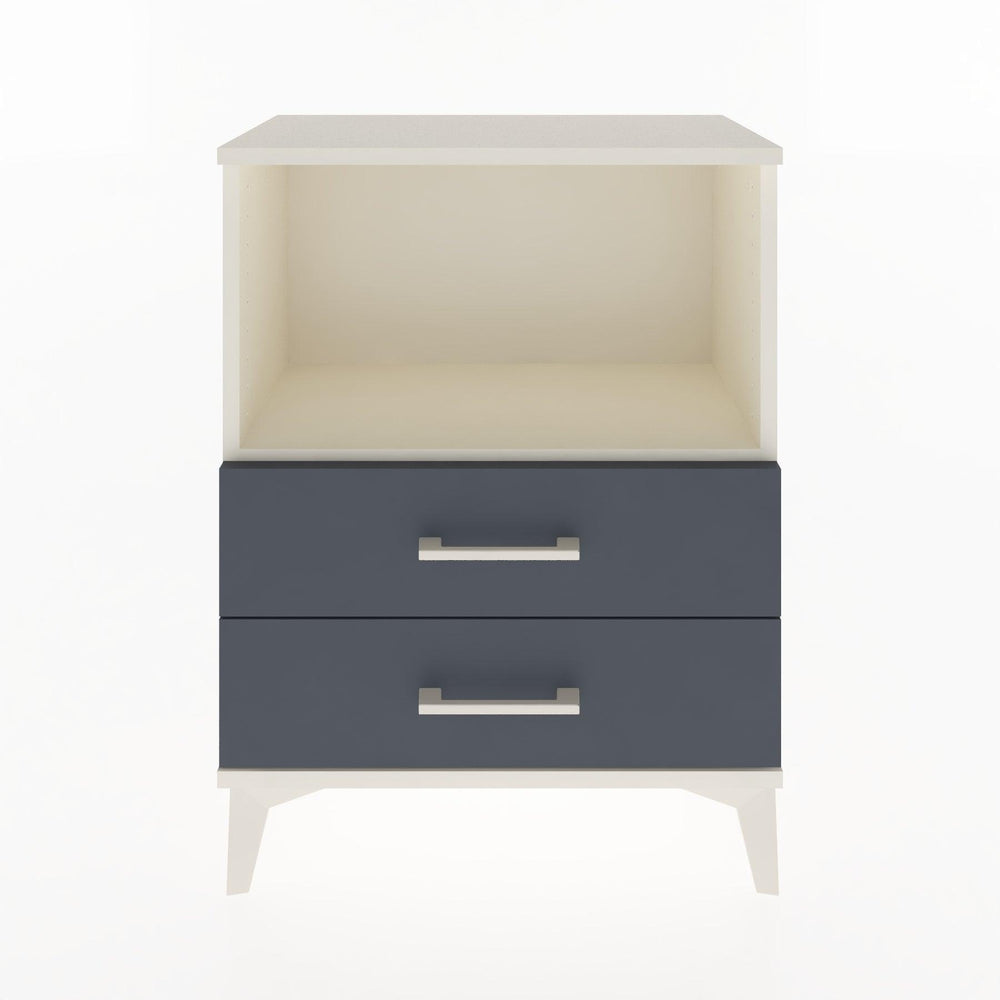 Woodntry Modüler Komodin Aytaşı 60x30x68 cm Çekmeceli ve Raflı CR3-1