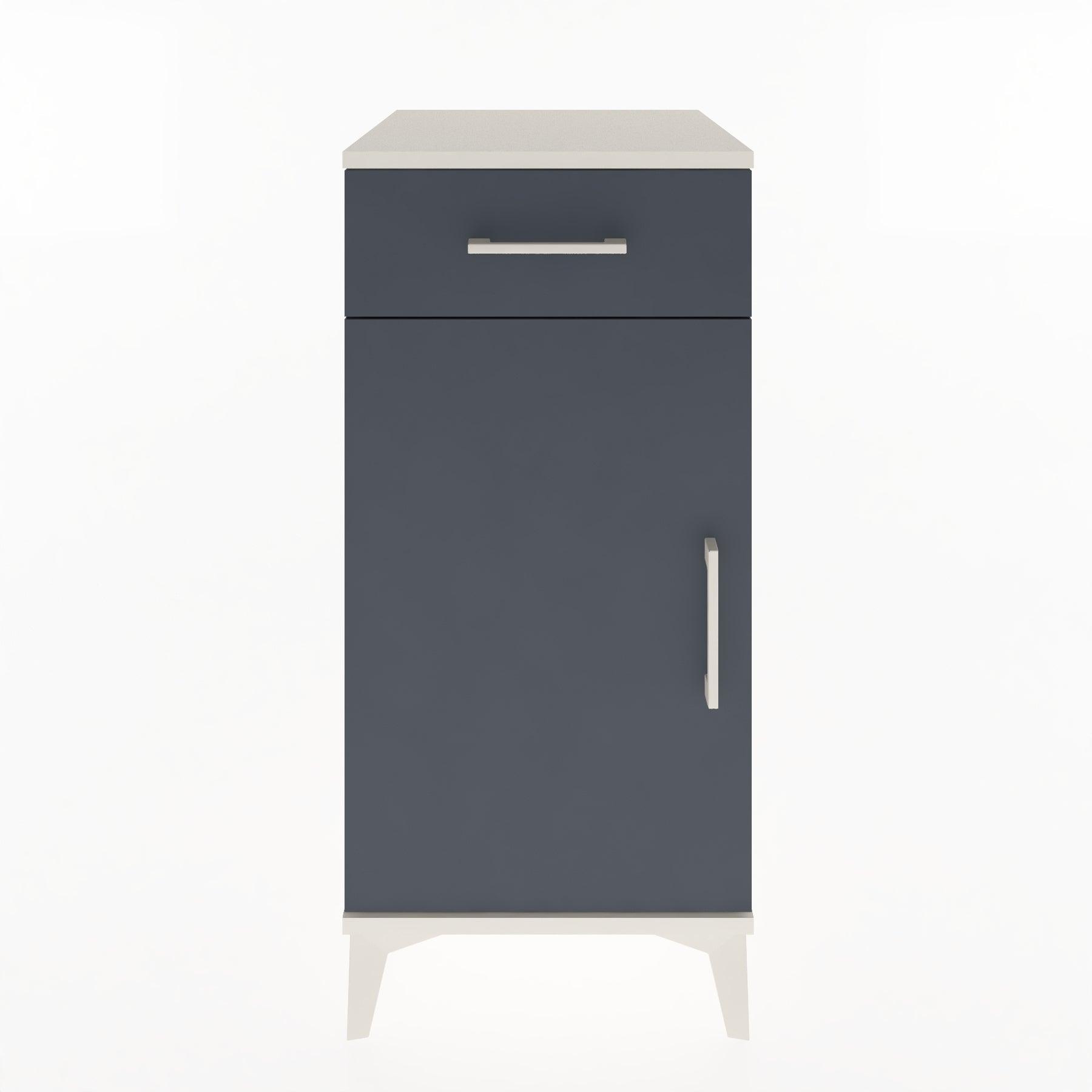 Woodntry Modular Nightstand Moonstone 44x44x84 cm with Cover and Drawer KC25-1