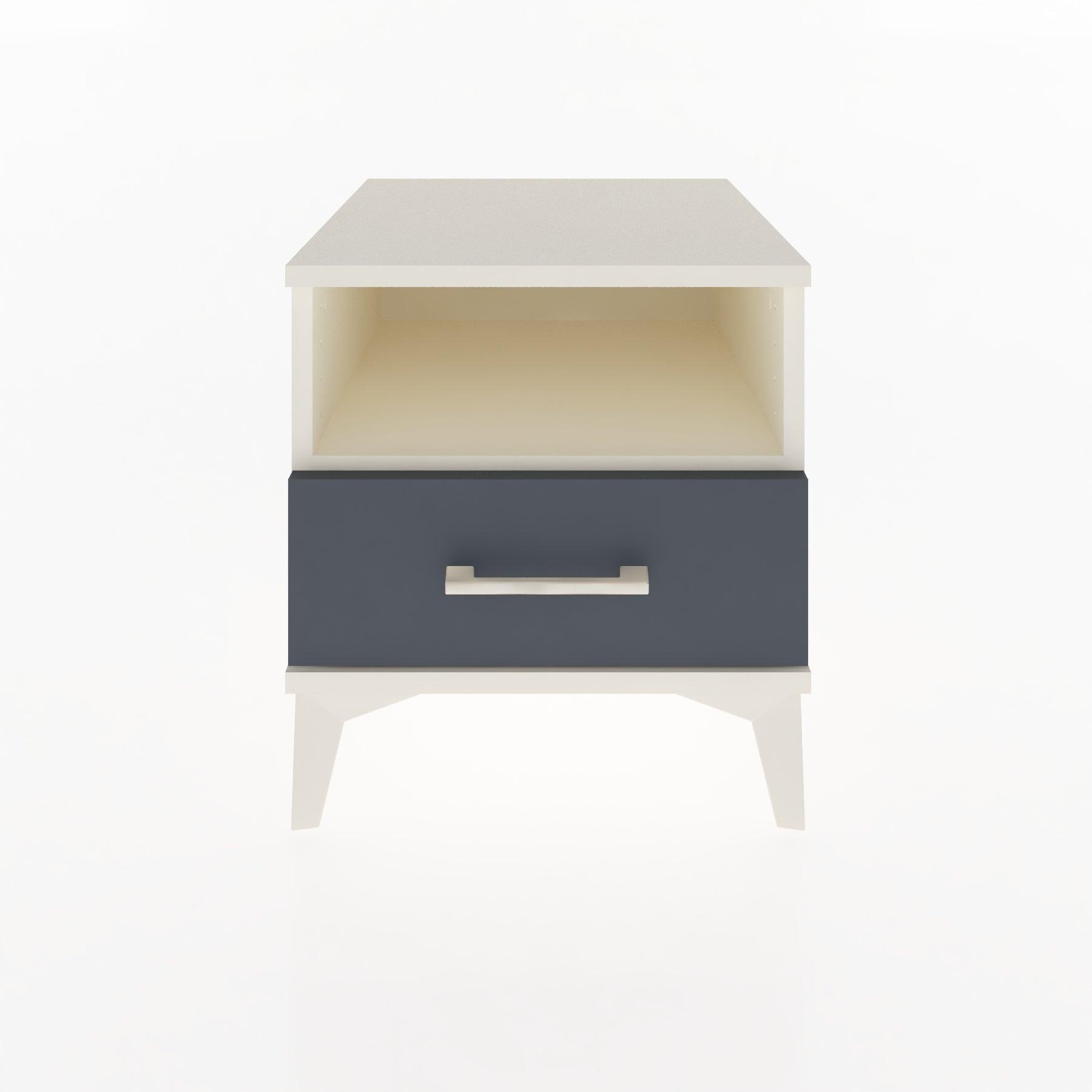 Woodntry Modular Nightstand Moonstone 44x44x36 cm with Drawer and Shelf CR3-1