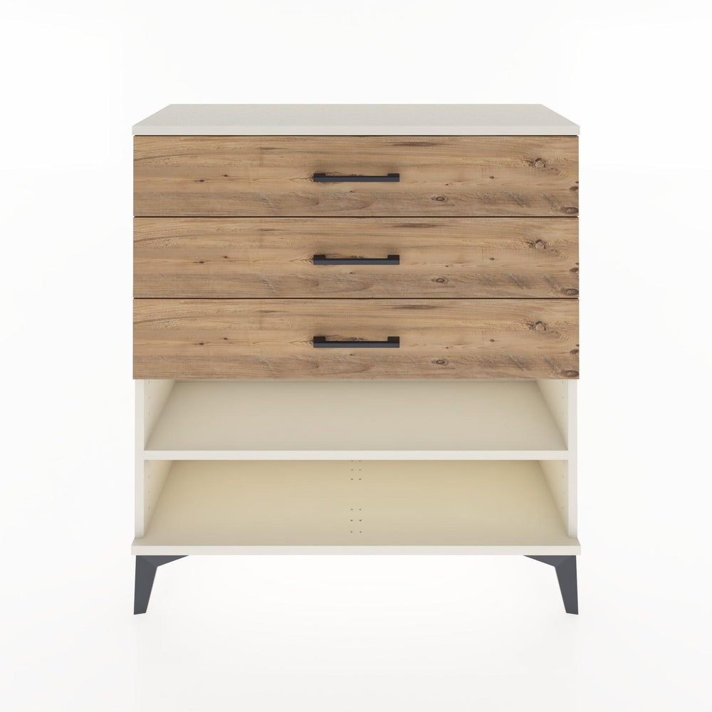 Woodntry Modular Dresser Moonstone 88x30x84 cm with Drawers and Shelves CR3-1 
