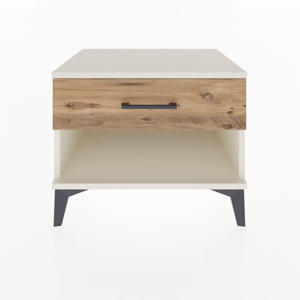 Woodntry Modular Nightstand Moonstone 60x44x68 cm with Drawer and Shelf CR3-1