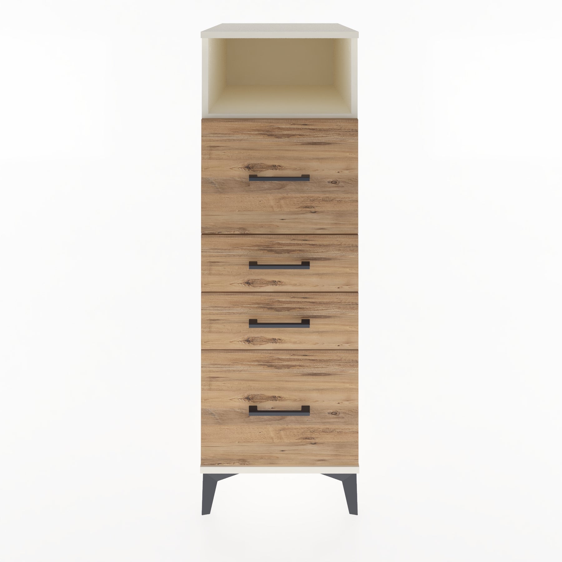 Woodntry Modular Cabinet Moonstone 44x59x122 cm with Drawers and Shelves CR103-1