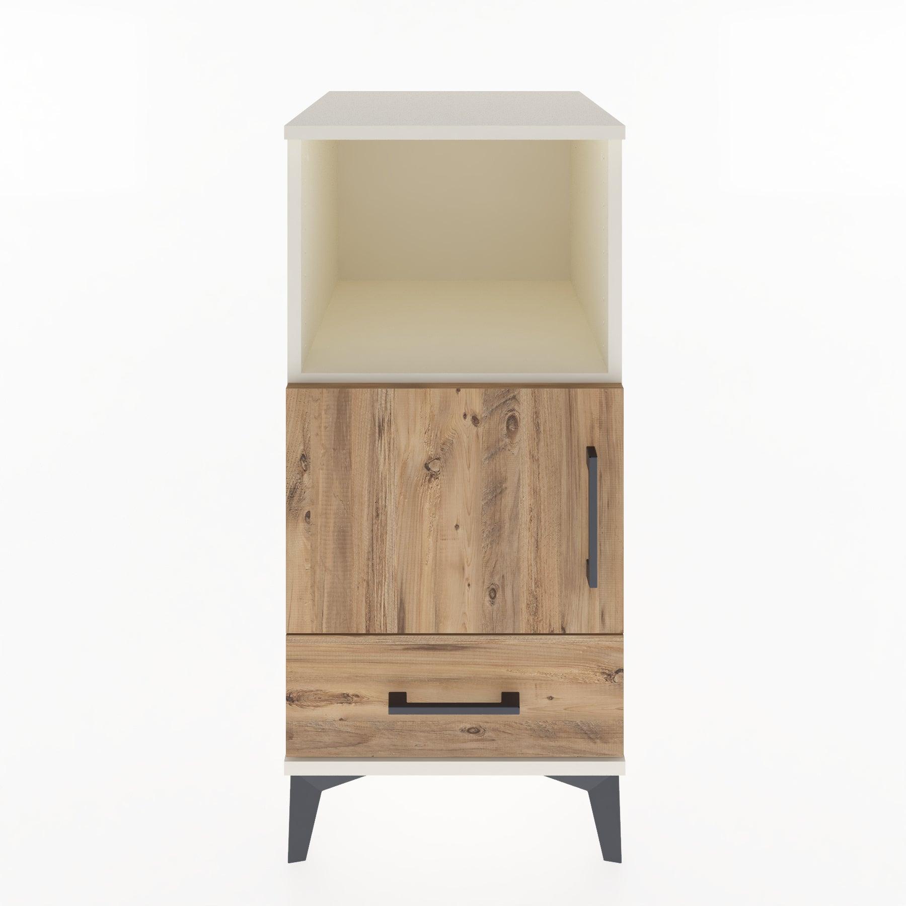 Woodntry Modular Nightstand Moonstone 44x44x84 cm Functional F47-1