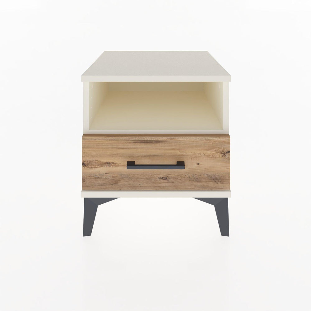 Woodntry Modüler Komodin Aytaşı 44x44x36 cm Çekmeceli ve Raflı CR3-1