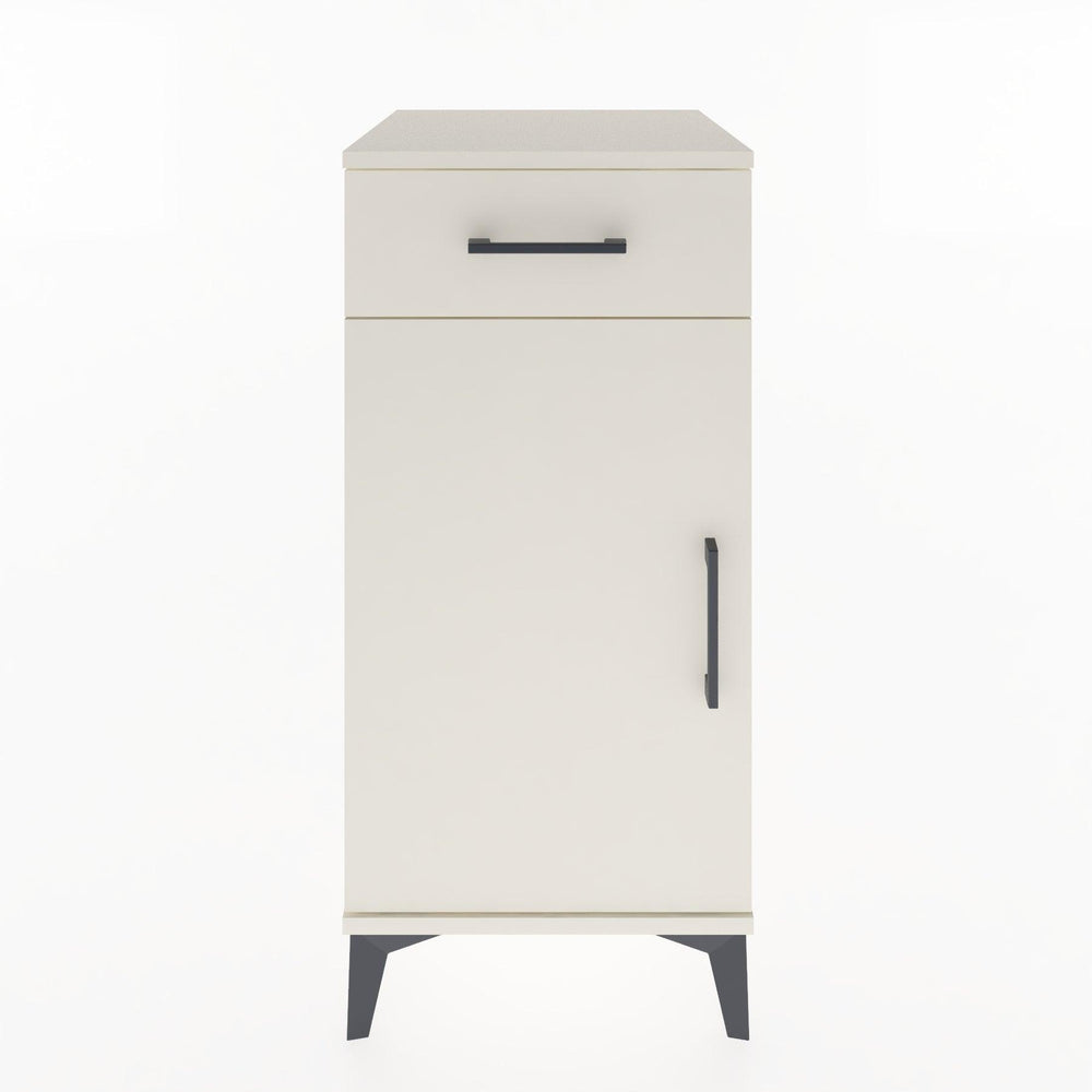 Woodntry Modüler Komodin Aytaşı 44x44x84 cm Kapaklı ve Çekmeceli KC25-1