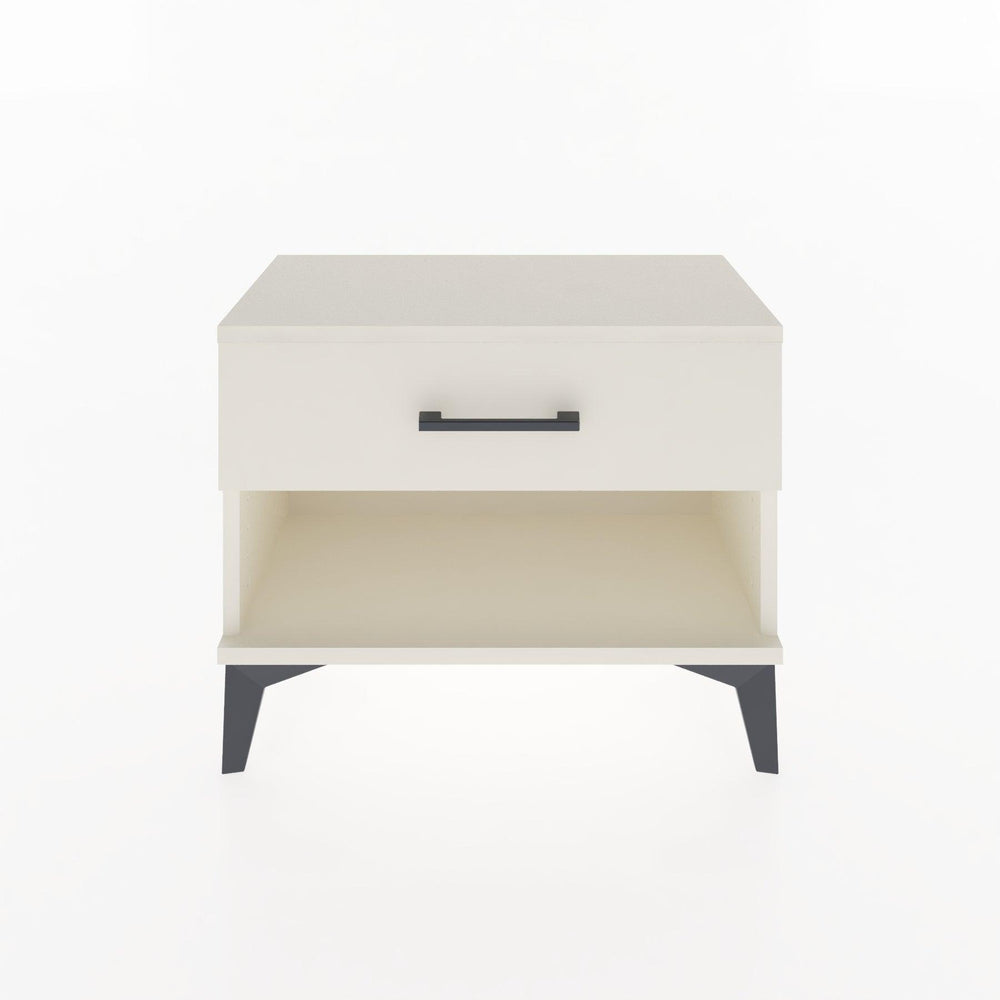 Woodntry Modular Nightstand Moonstone 60x30x36 cm with Drawer and Shelf CR3-1