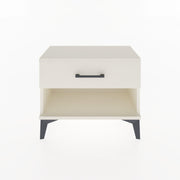 Woodntry Modular Nightstand Moonstone 60x30x36 cm with Drawer and Shelf CR3-1