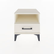 Woodntry Modular Nightstand Moonstone 44x44x36 cm with Drawer and Shelf CR3-1
