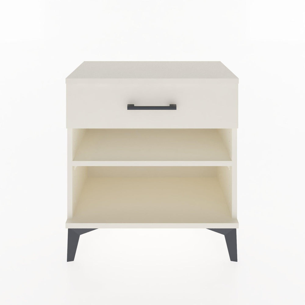 Woodntry Modular Nightstand Moonstone 60x30x52 cm with Drawer and Shelf CR3-1