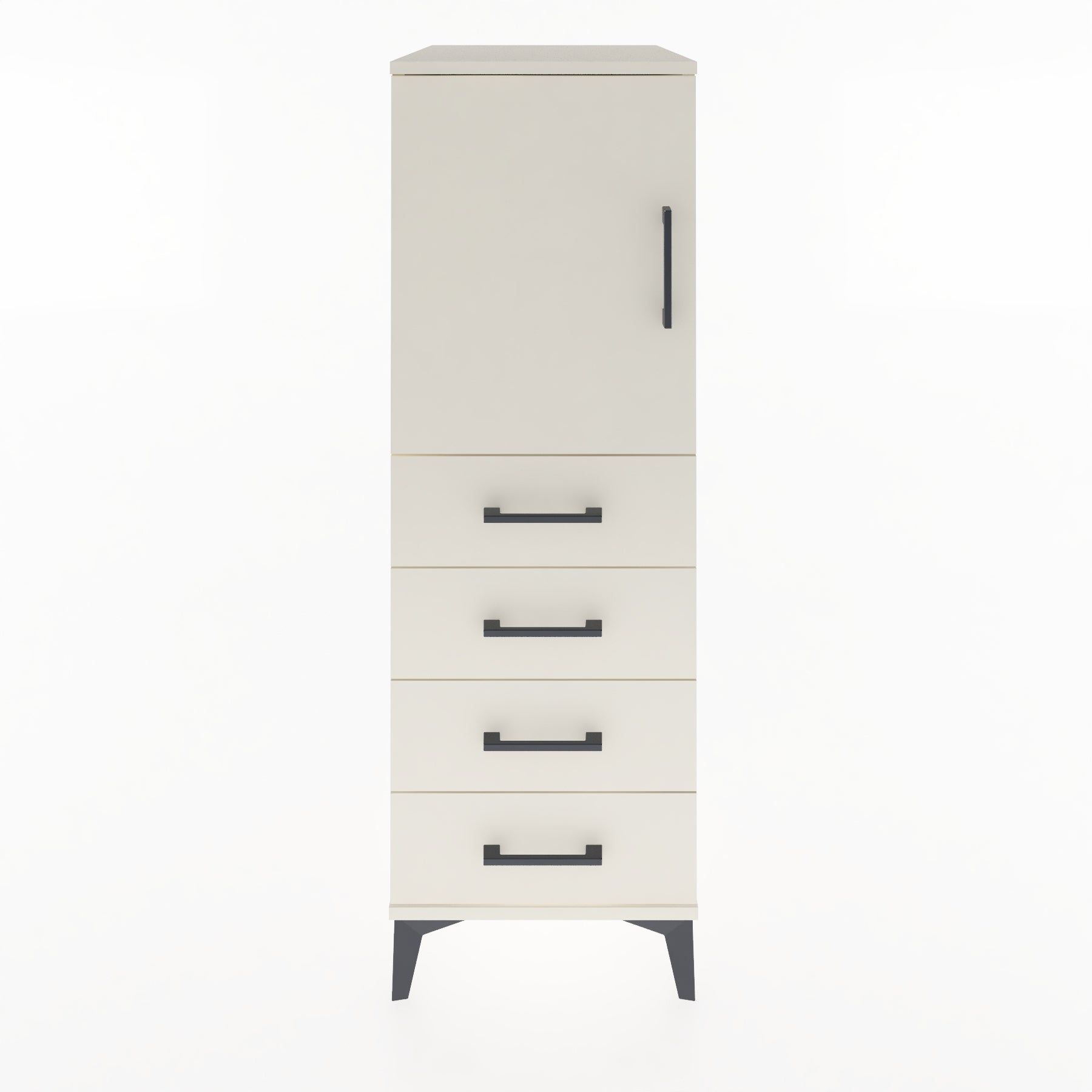 Woodntry Modular Cabinet Moonstone 44x59x122 cm with Doors and Drawers KC53-1