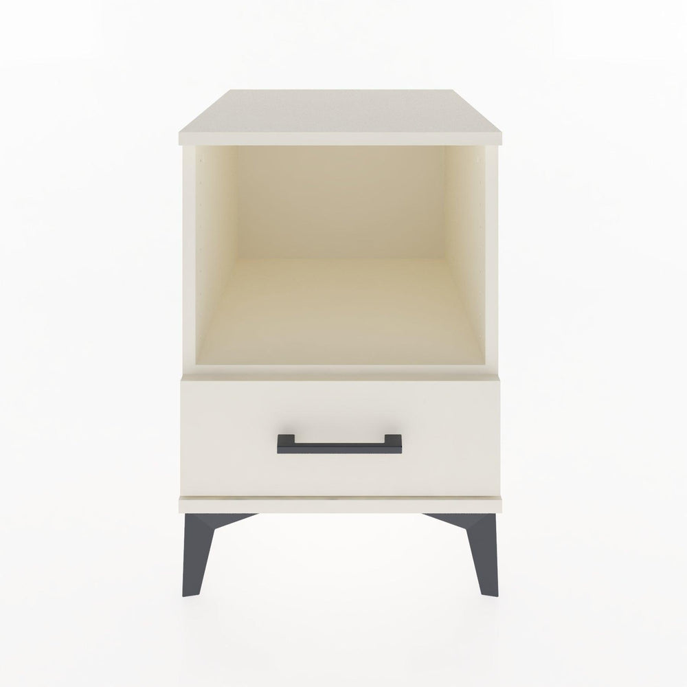 Woodntry Modular Nightstand Moonstone 44x44x52 cm with Drawer and Shelf CR3-1