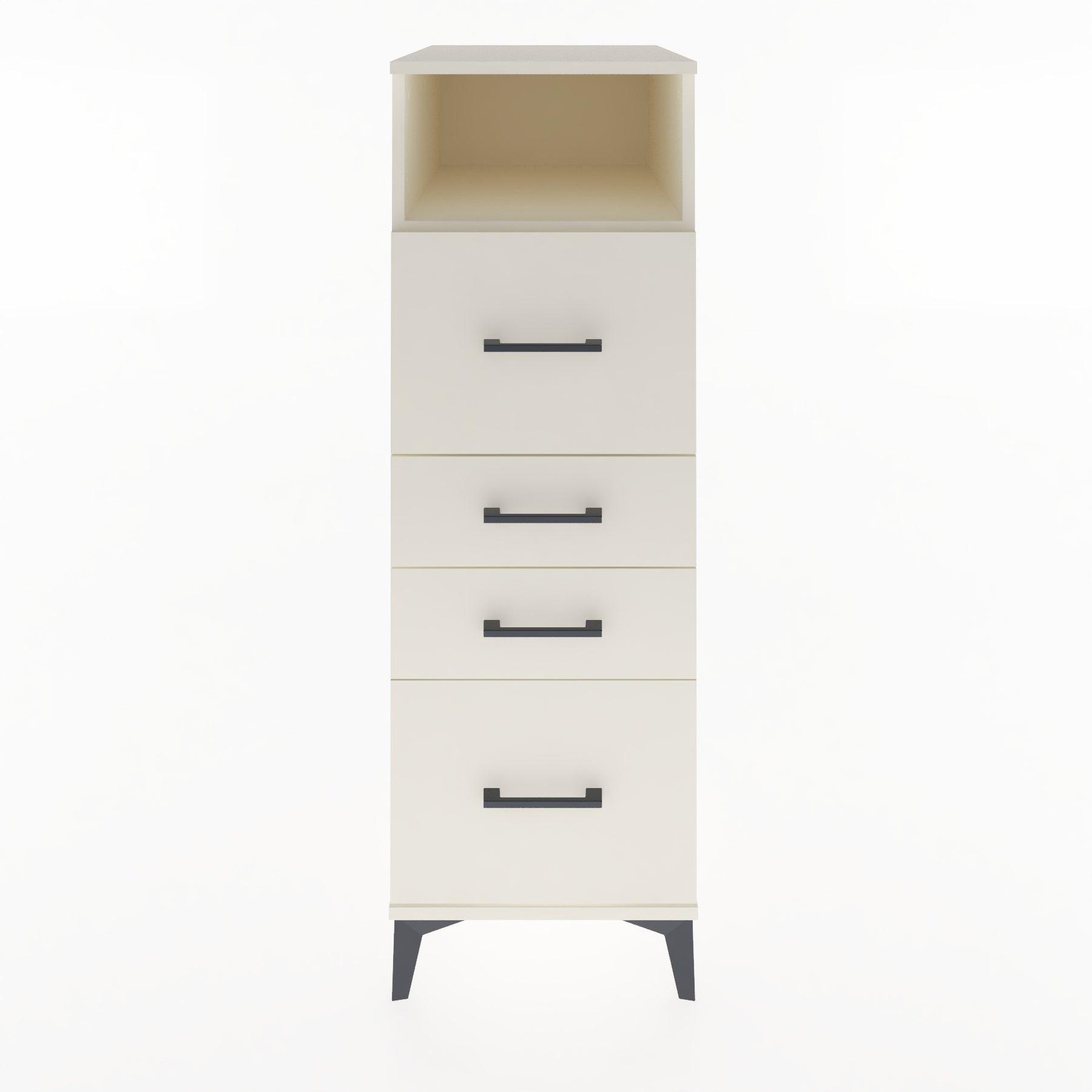 Woodntry Modular Cabinet Moonstone 44x30x122 cm with Drawers and Shelves CR103-1