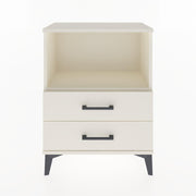 Woodntry Modular Nightstand Moonstone 60x30x68 cm with Drawer and Shelf CR3-1