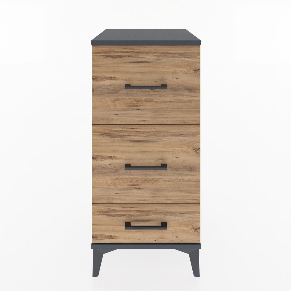 Woodntry Modular Nightstand Anthracite 44x44x84 cm Drawer C3-2