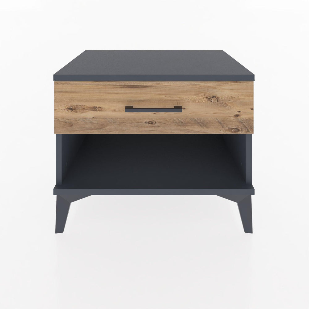 Woodntry Modüler Komodin Antrasit 60x44x68 cm Çekmeceli ve Raflı CR3-2