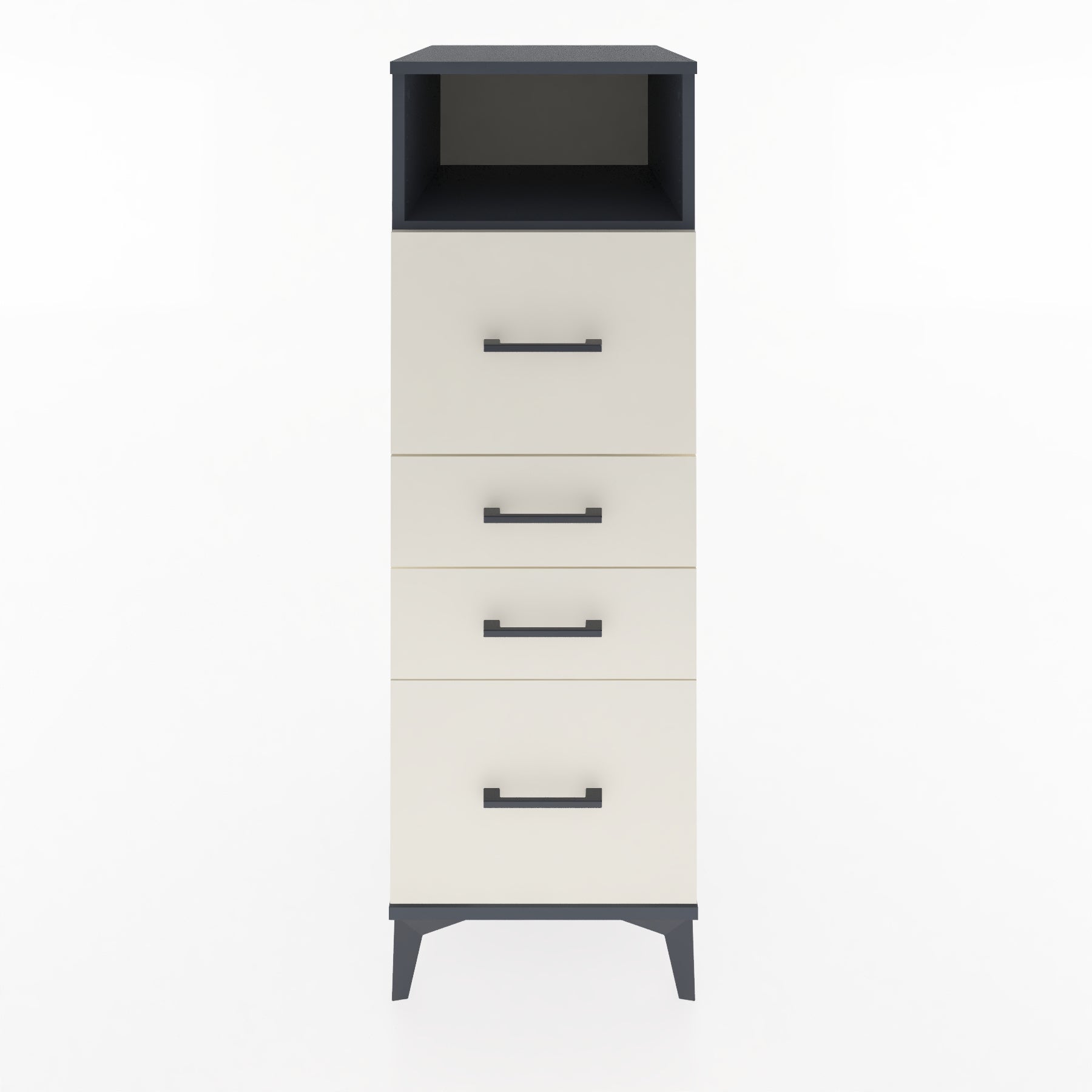 Woodntry Modular Cabinet Anthracite 44x59x122 cm with Drawers and Shelves CR103-2