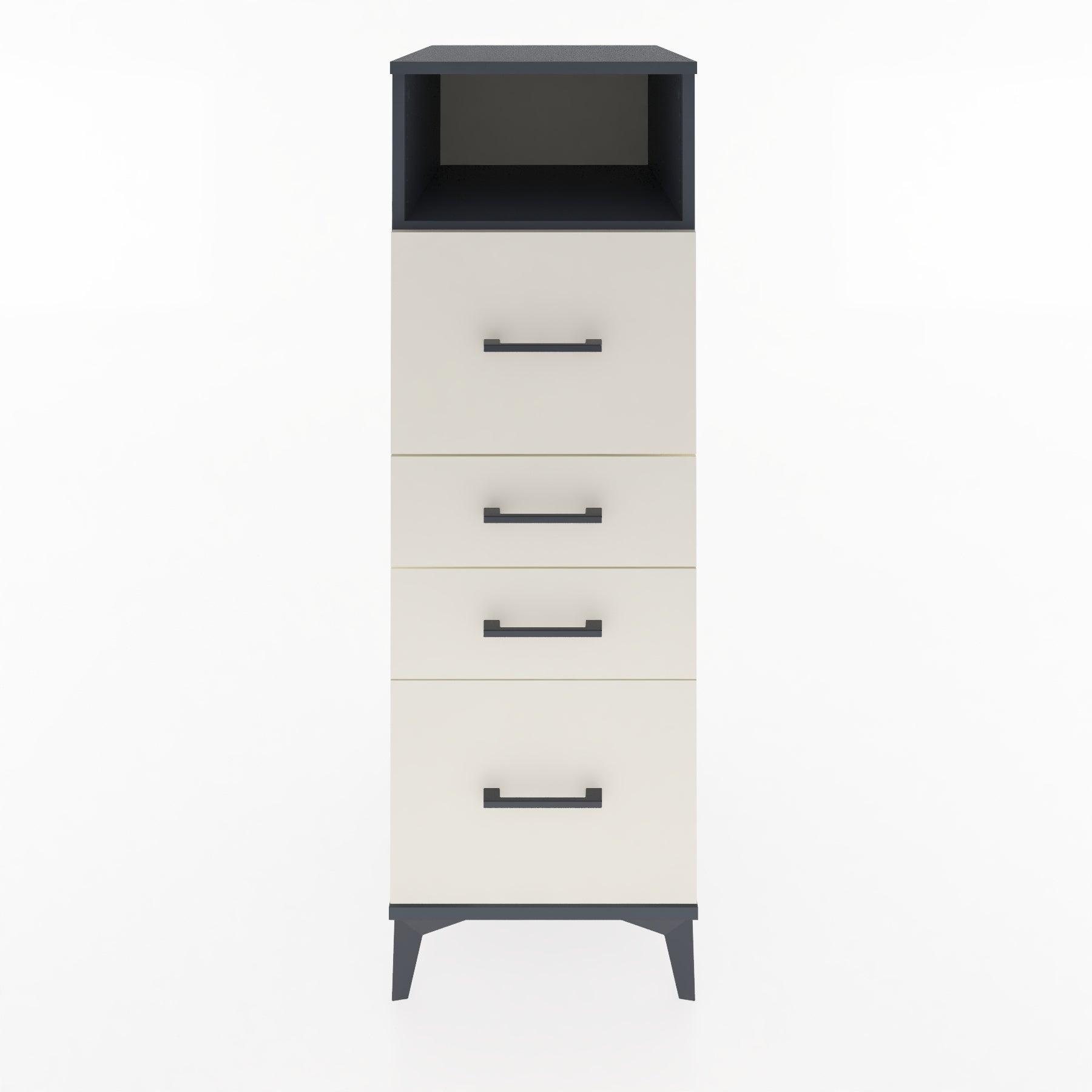 Woodntry Modular Cabinet Anthracite 44x30x122 cm with Drawers and Shelves CR103-2