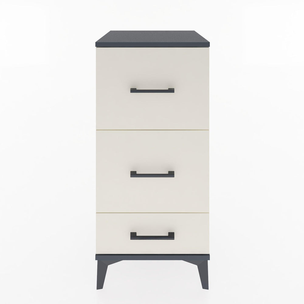 Woodntry Modular Nightstand Anthracite 44x44x84 cm Drawer C3-2