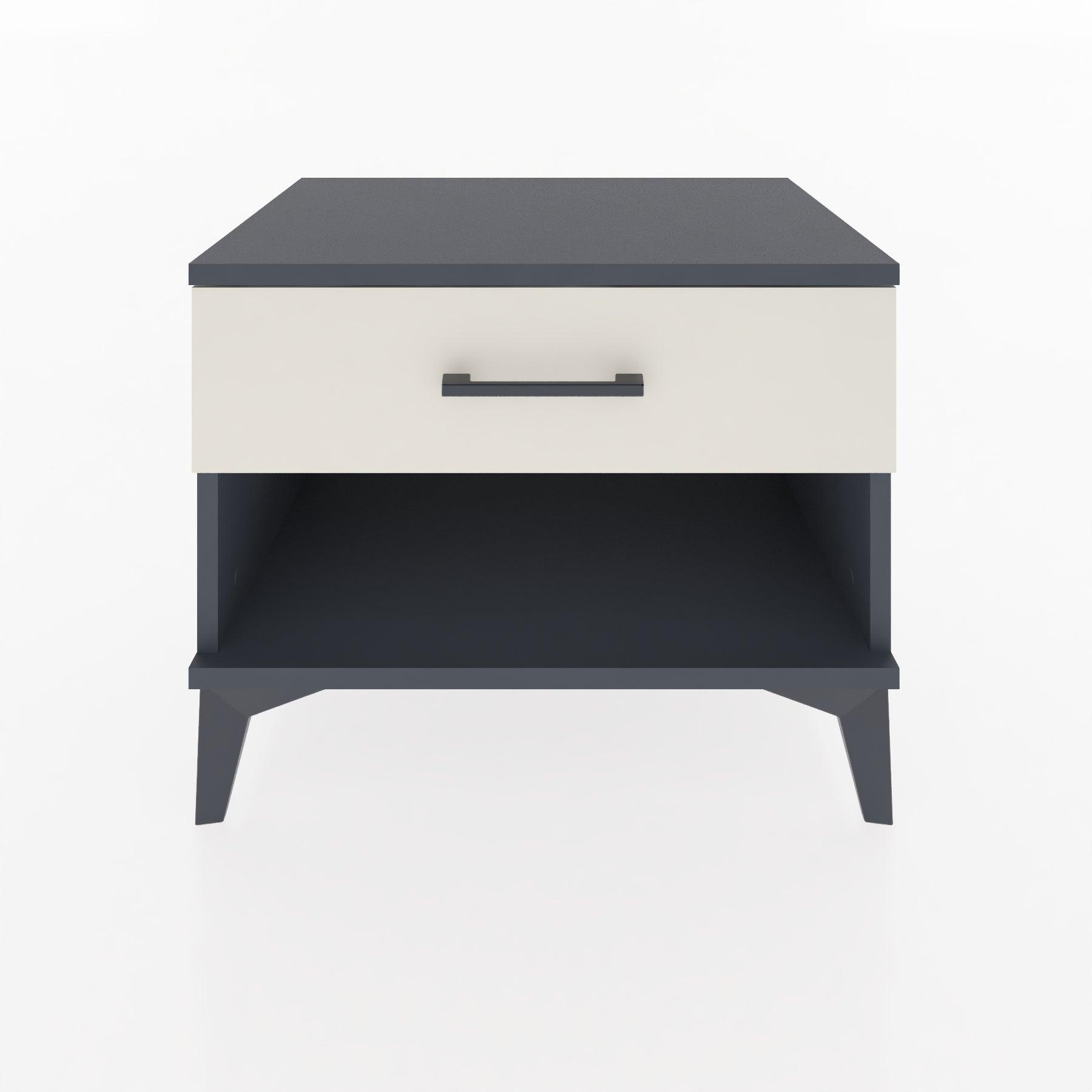 Woodntry Modular Nightstand Anthracite 60x44x68 cm with Drawers and Shelves CR3-2