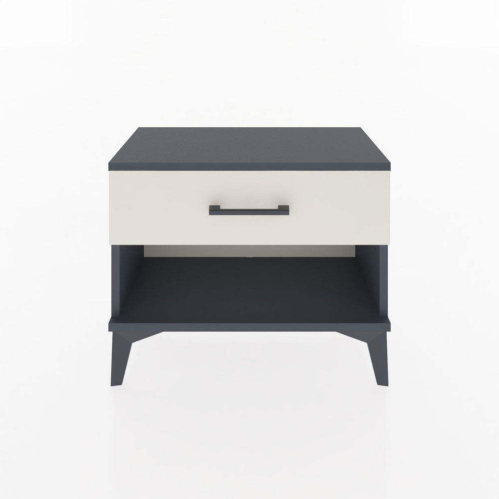 Woodntry Modular Nightstand Anthracite 60x30x36 cm with Drawers and Shelves CR3-2