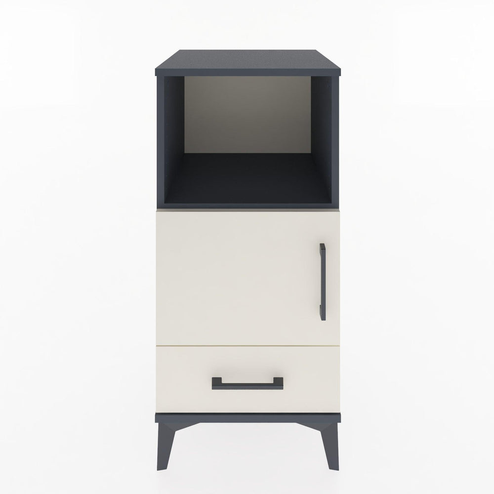 Woodntry Modüler Komodin Antrasit 44x44x84 cm Fonksiyonel F47-2