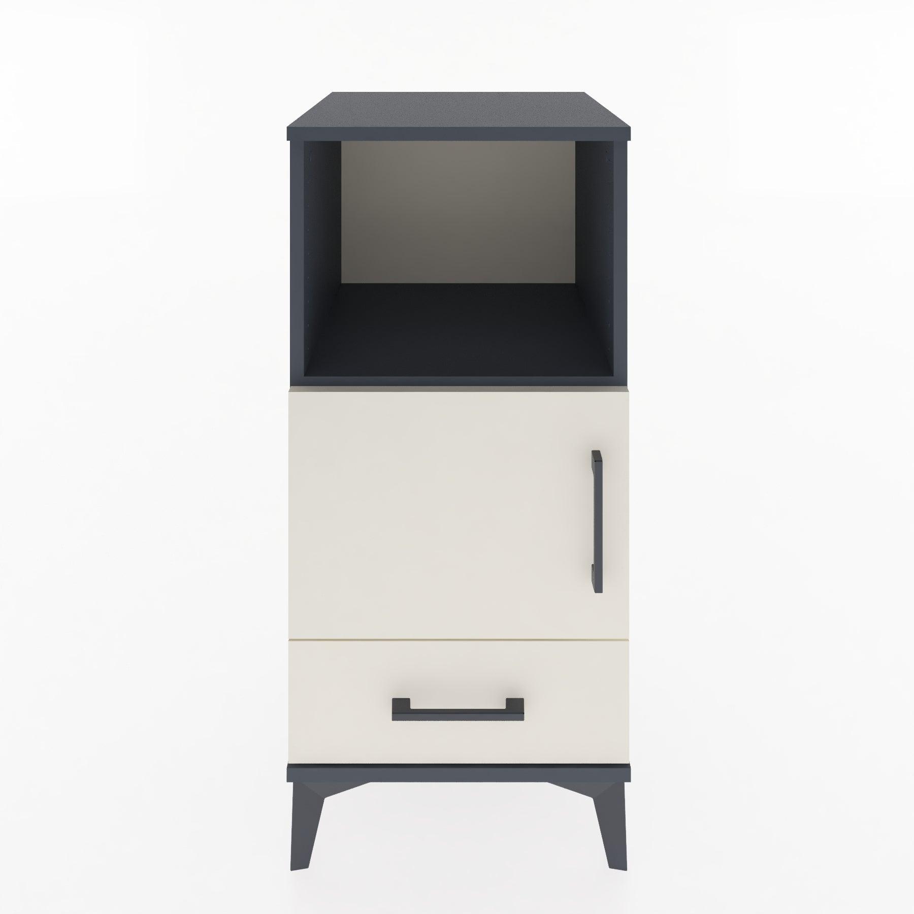 Woodntry Modular Nightstand Anthracite 44x44x84 cm Functional F47-2
