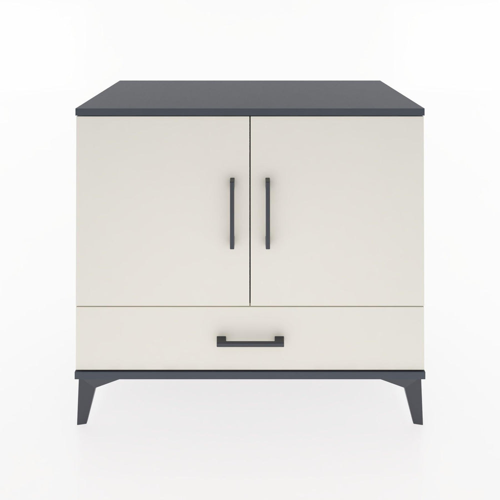 Woodntry Modüler Şifonyer Antrasit 88x44x68 cm Kapaklı ve Çekmeceli KC3-2