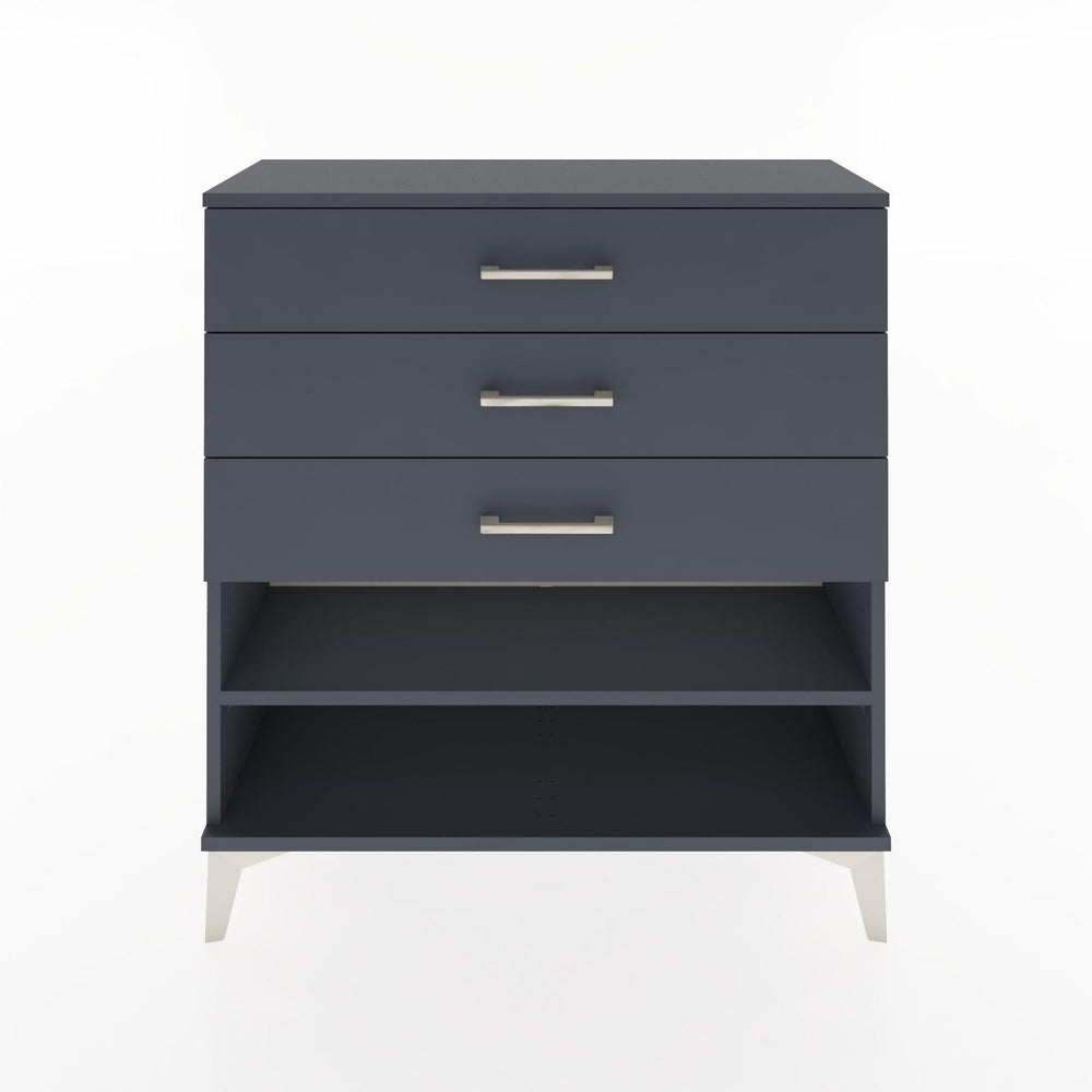 Woodntry Modular Dresser Anthracite 88x30x84 cm with Drawers and Shelves CR3-2