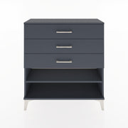 Woodntry Modular Dresser Anthracite 88x30x84 cm with Drawers and Shelves CR3-2