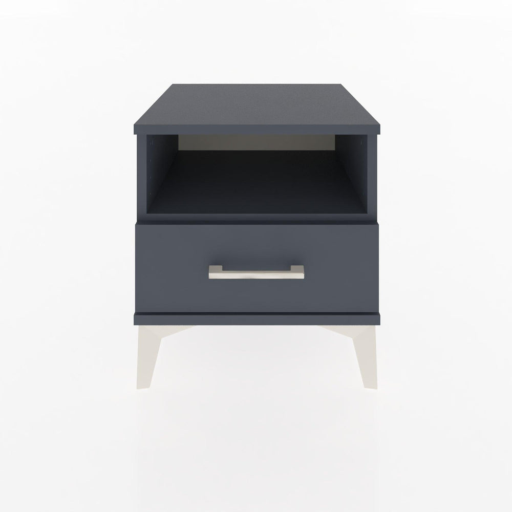 Woodntry Modüler Komodin Antrasit 44x44x36 cm Çekmeceli ve Raflı CR3-2