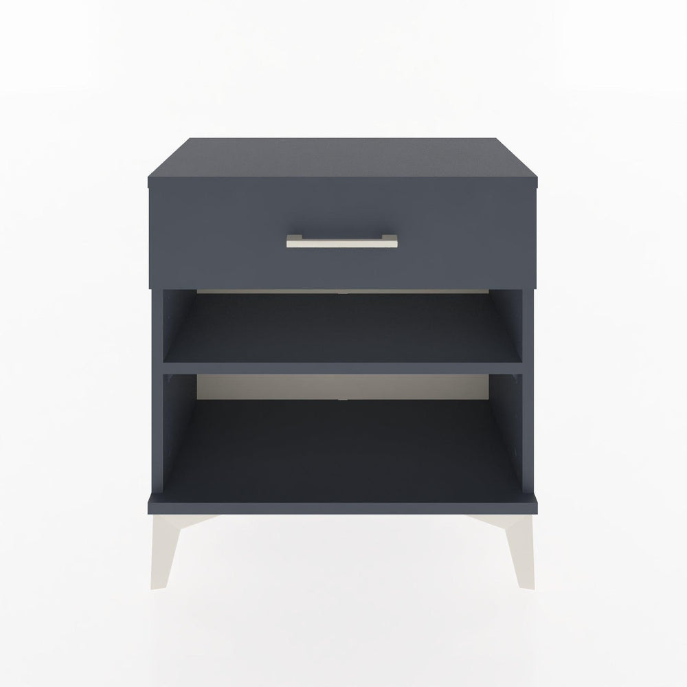 Woodntry Modular Nightstand Anthracite 60x30x52 cm with Drawers and Shelves CR3-2